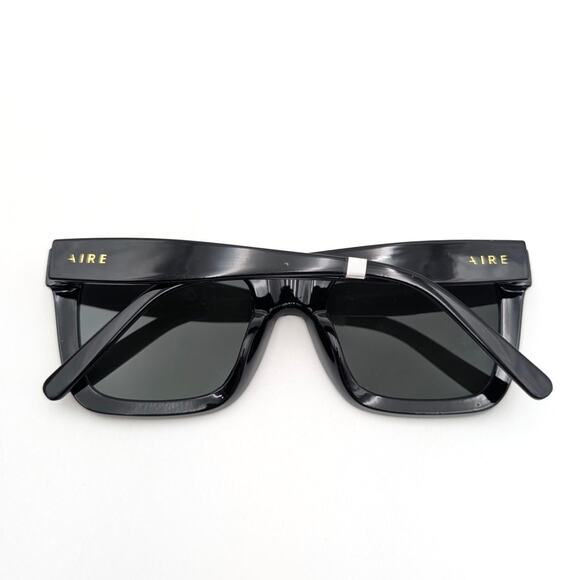 Aire Unisex Eyewear Abstraction Sunglasses Black/Green Mono Polarised One Size - Picture 7 of 7